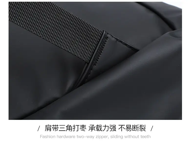 Cross-Border Leather Film Solid Color Computer Bag Casual Casual Multi-Layer Pocket Large Capacity Backpack 15.6inch Notebook Bag — feature 25