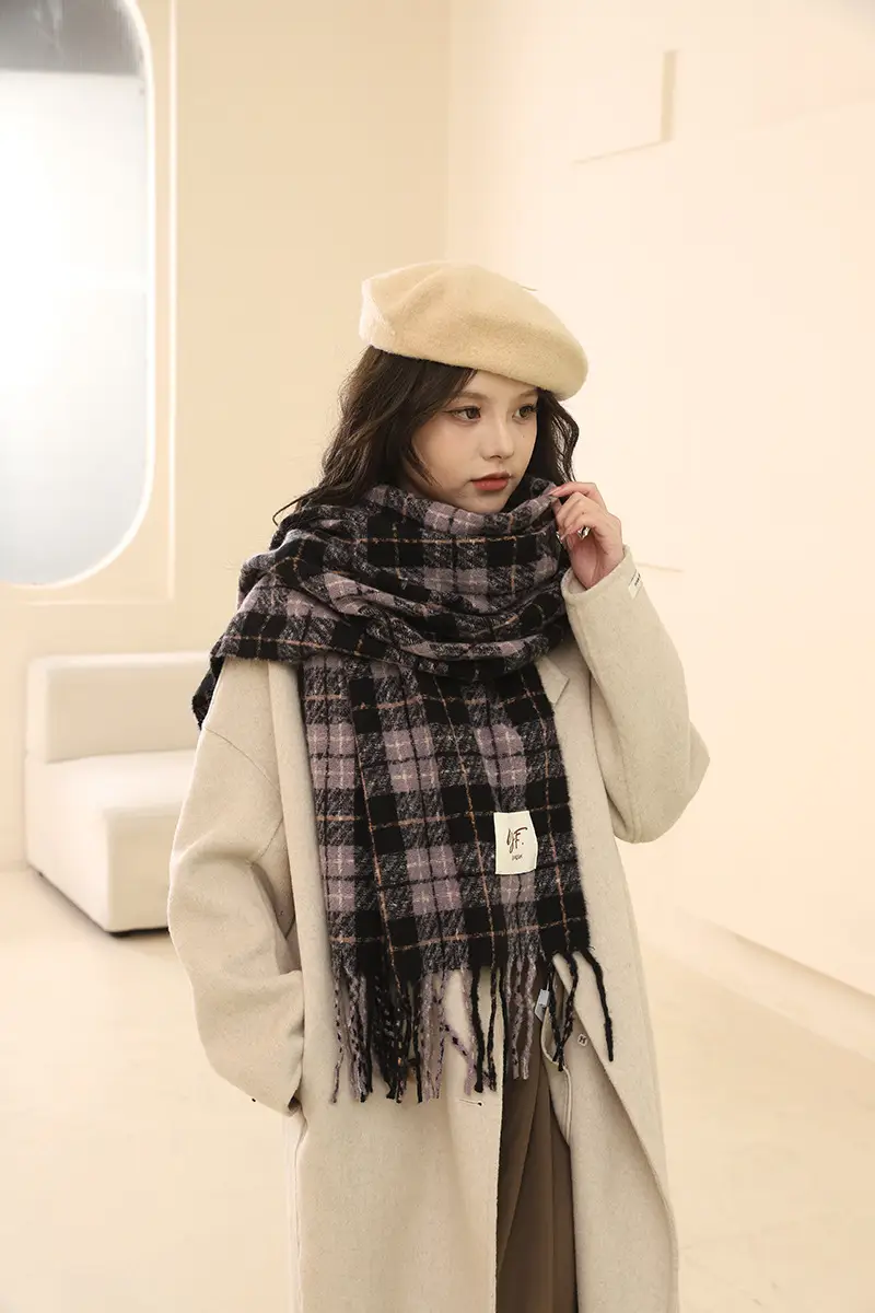 Korean Style Faux Cashmere Scarf for Women Winter 2026 — feature 11