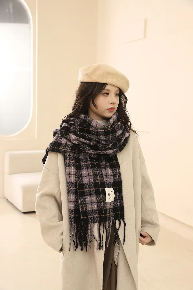 Korean Style Faux Cashmere Scarf for Women Winter 2026 — feature 12