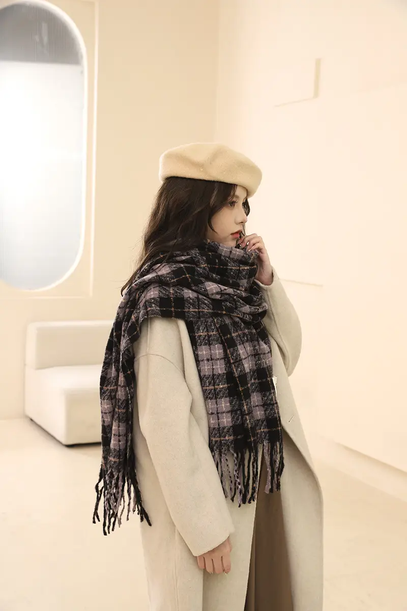 Korean Style Faux Cashmere Scarf for Women Winter 2026 — feature 16