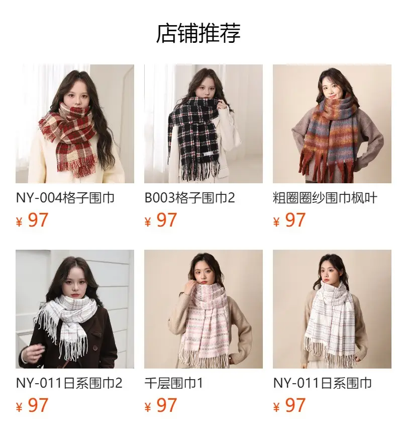 Korean Style Faux Cashmere Scarf for Women Winter 2026 — feature 2