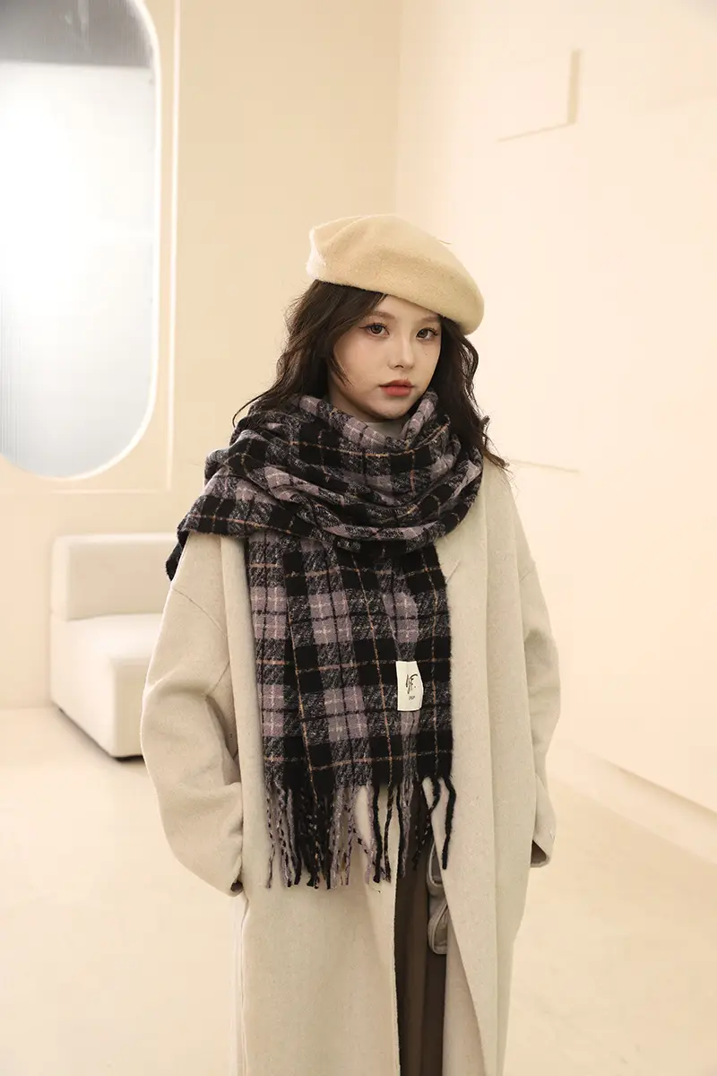 Korean Style Faux Cashmere Scarf for Women Winter 2026 — feature 3