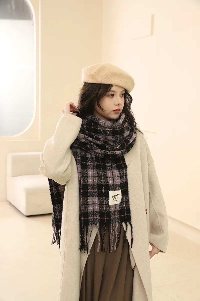 Korean Style Faux Cashmere Scarf for Women Winter 2026 — feature 4