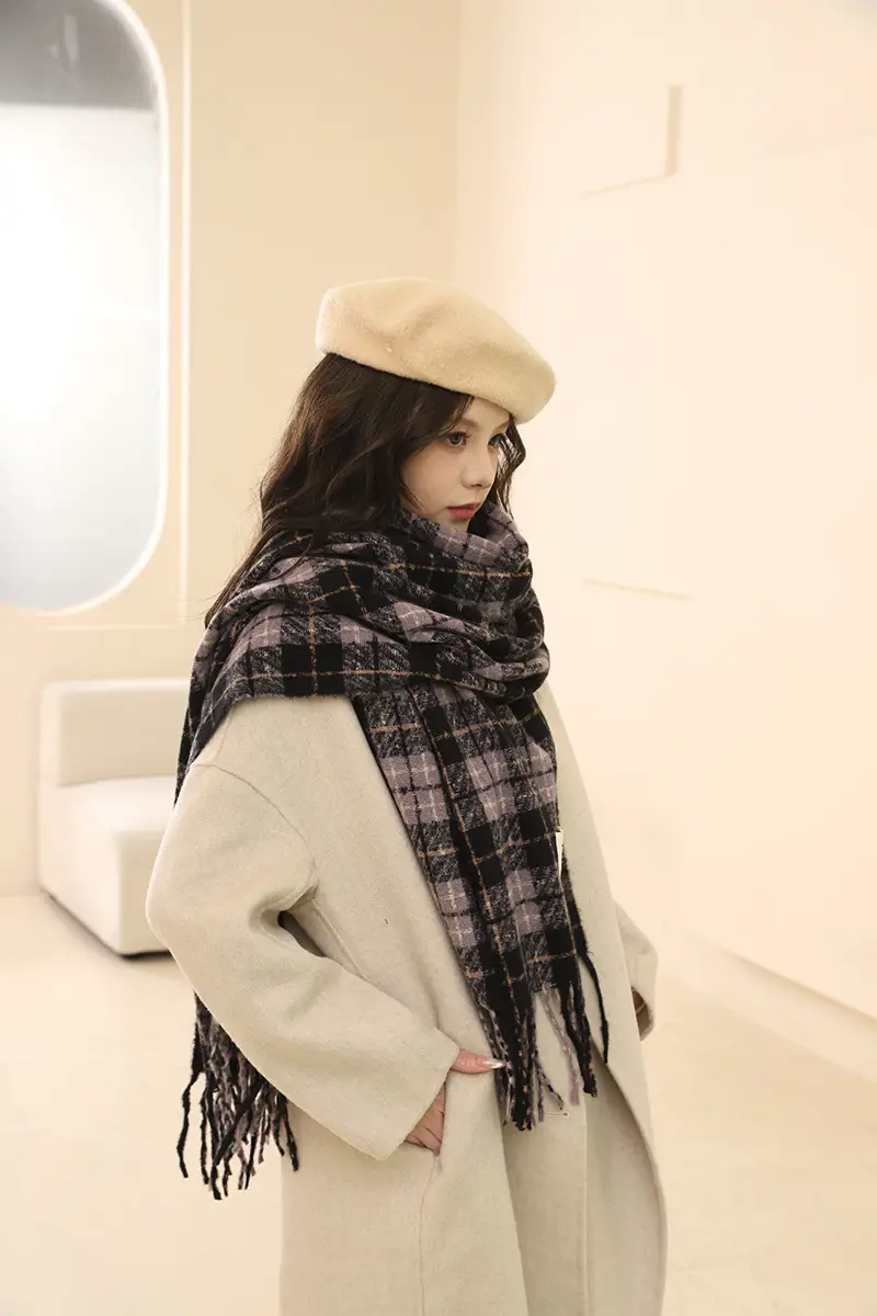 Korean Style Faux Cashmere Scarf for Women Winter 2026 — feature 7