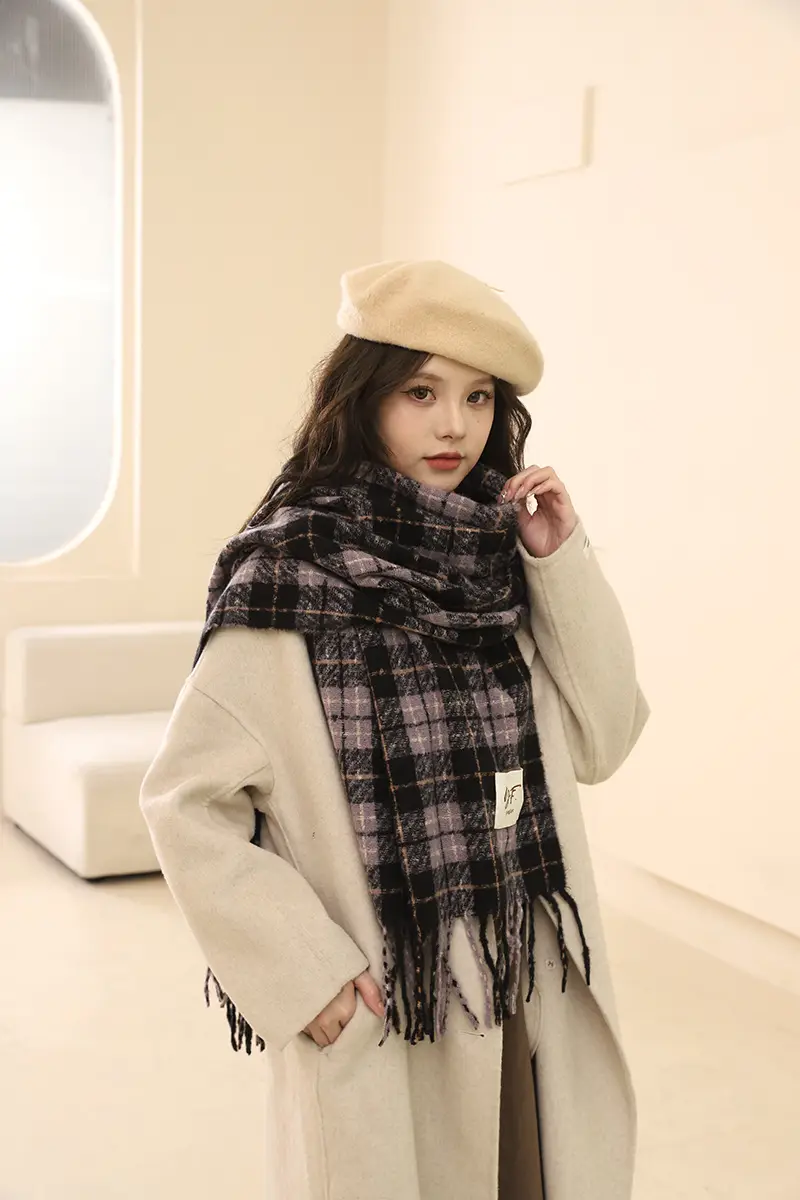 Korean Style Faux Cashmere Scarf for Women Winter 2026 — feature 8