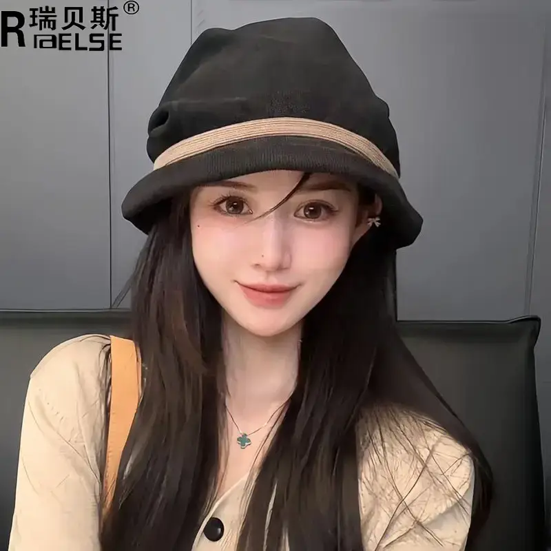 Korean Style Fisherman Hat for Girls Autumn Winter - Image 6