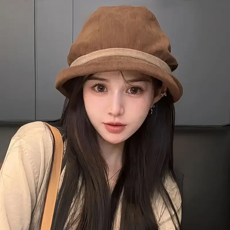 Korean Style Fisherman Hat for Girls Autumn Winter - Image 3