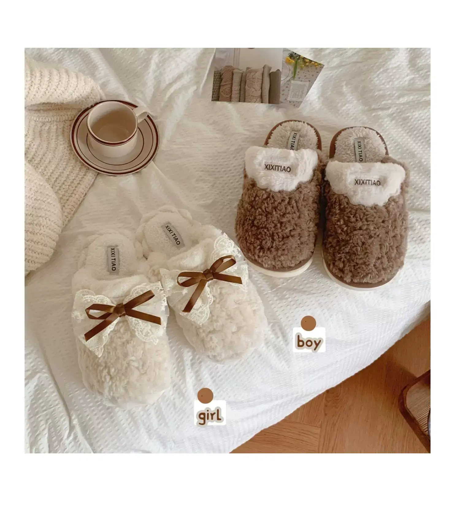 Korean Fairy Winter Cotton Slippers for Men Women — feature 11