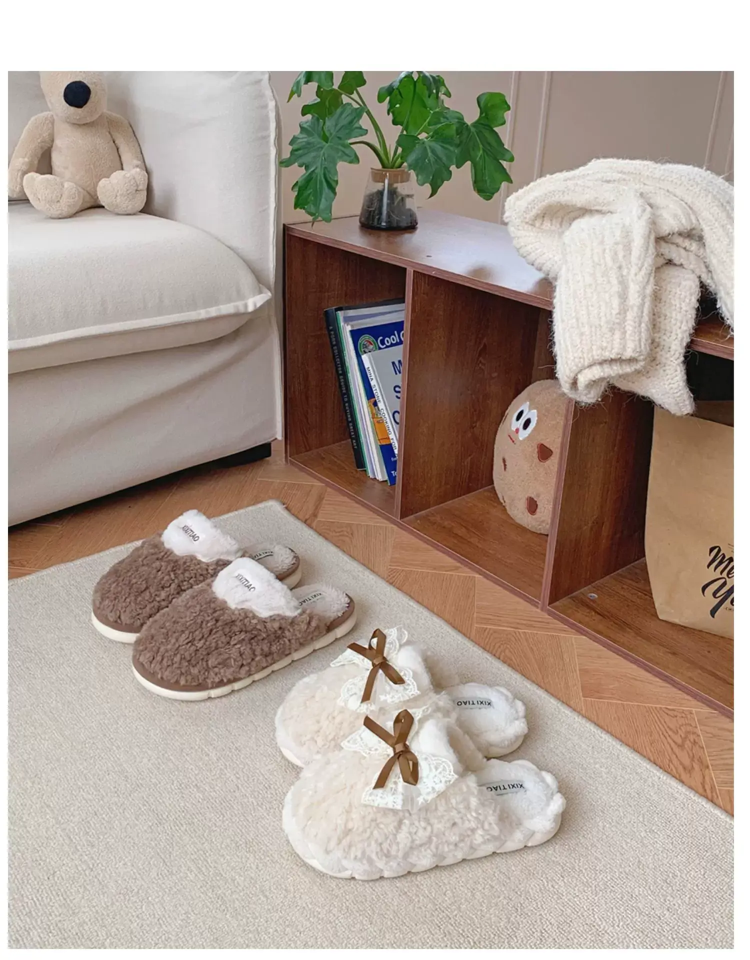 Korean Fairy Winter Cotton Slippers for Men Women — feature 14
