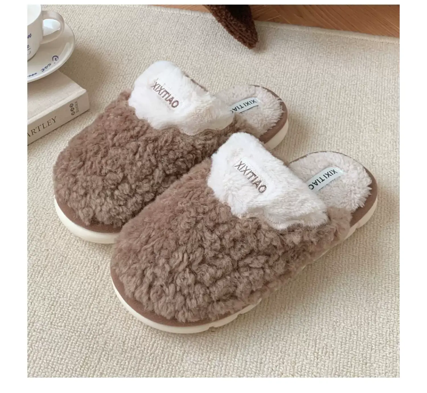 Korean Fairy Winter Cotton Slippers for Men Women — feature 34