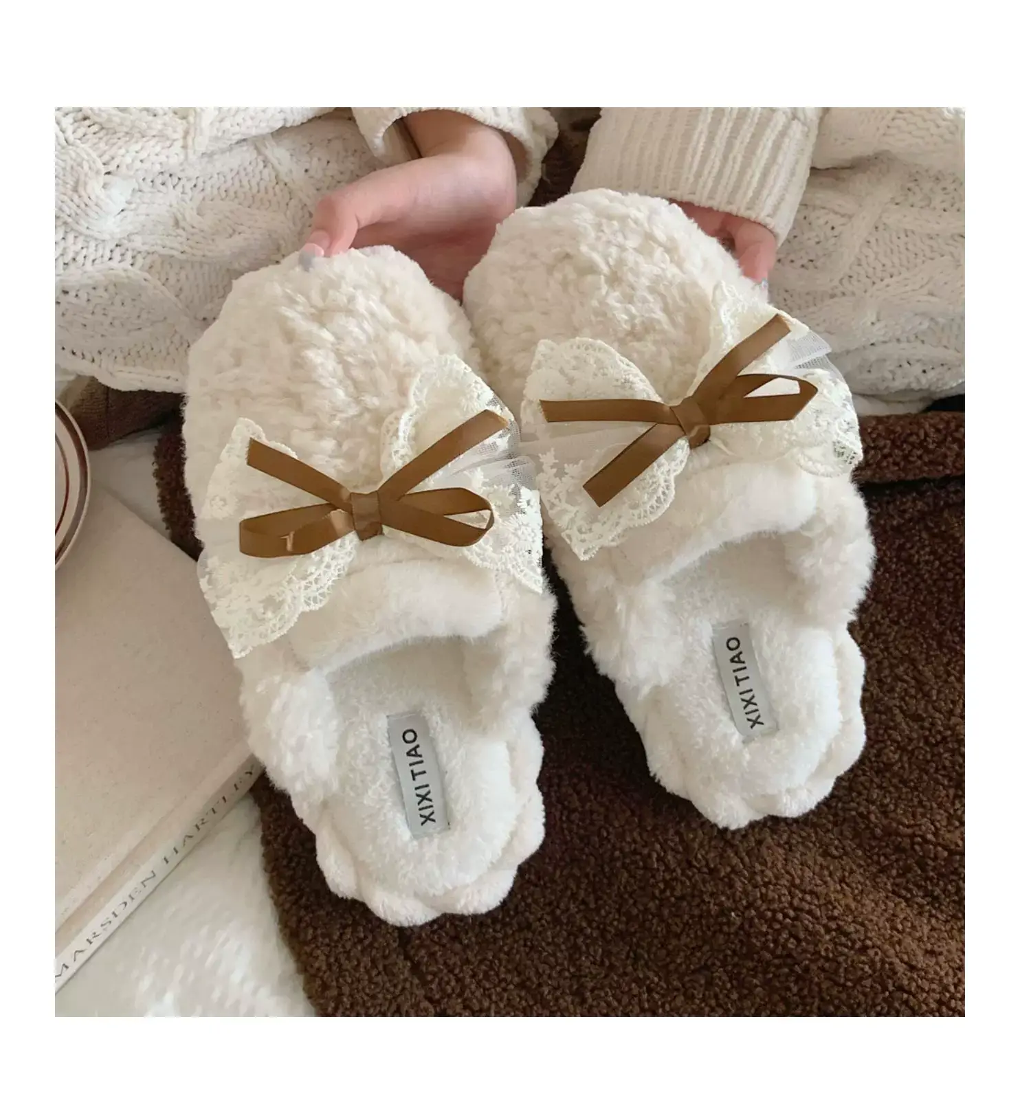 Korean Fairy Winter Cotton Slippers for Men Women — feature 9