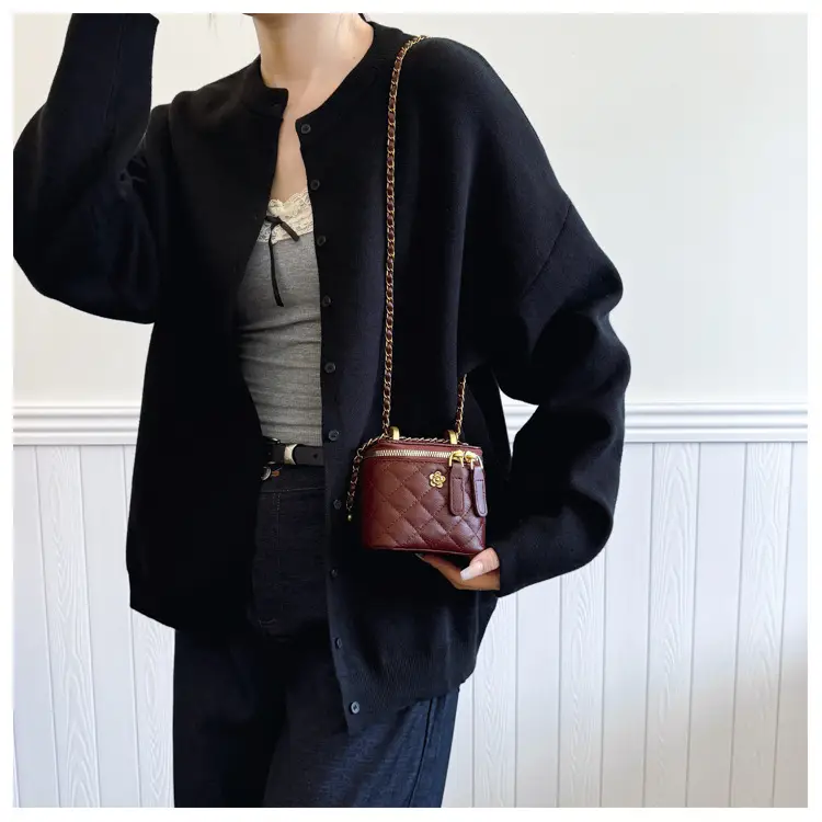 Black Quilted Chain Shoulder Bag for Women 2025 — feature 32