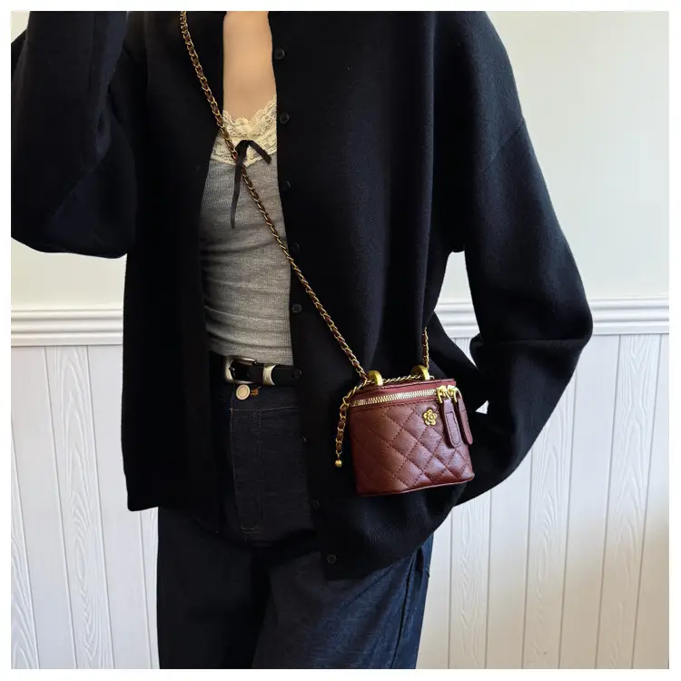 Black Quilted Chain Shoulder Bag for Women 2025 — feature 34