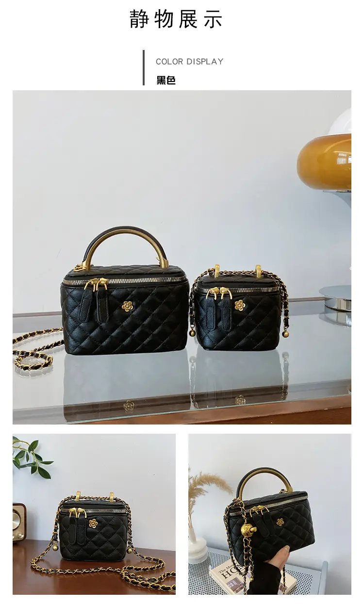 Black Quilted Chain Shoulder Bag for Women 2025 — feature 39