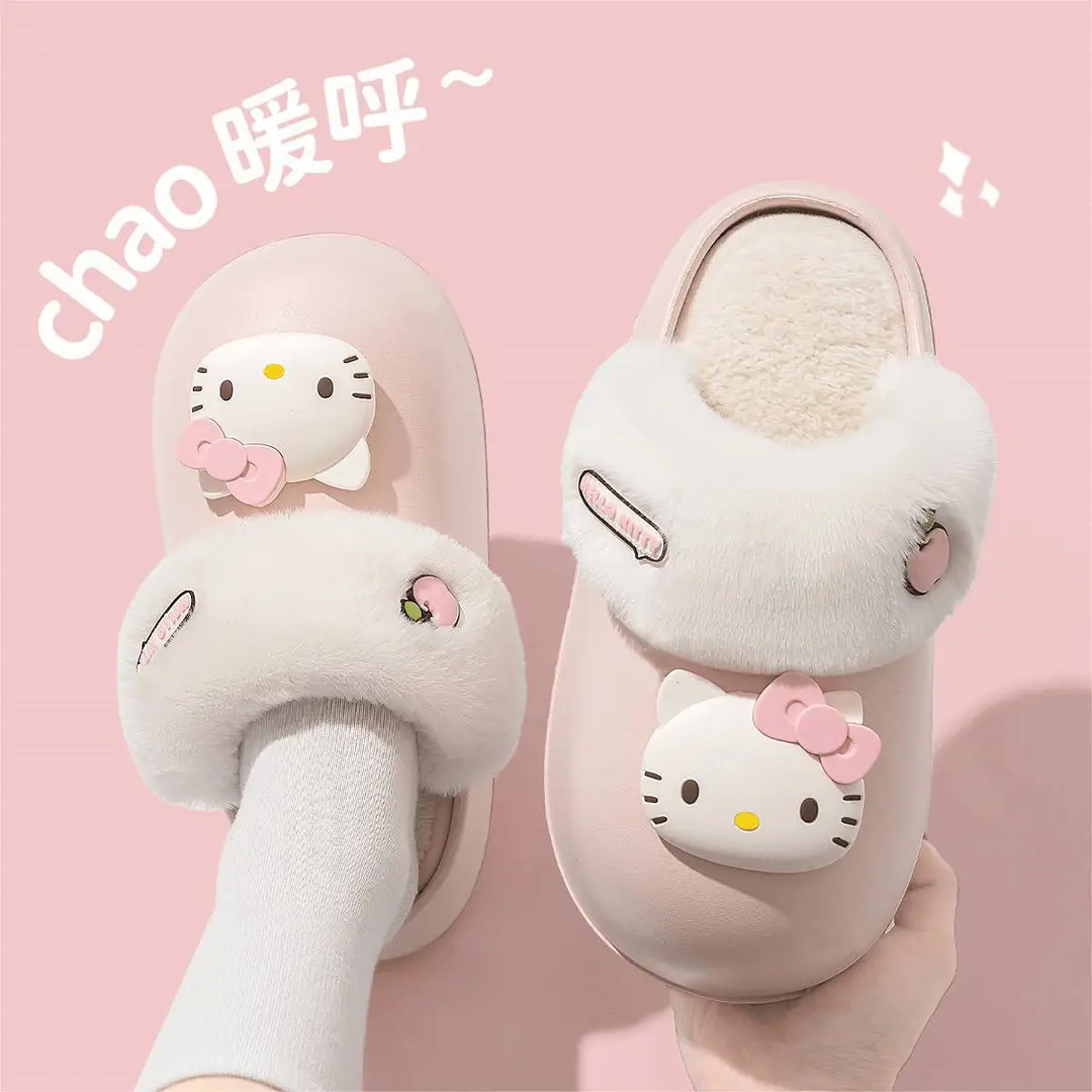 6CM thick-soled Birkenan shoes women's waterproof removable and washable cotton slippers winter non-slip outer wear warm home bread month - Image 9