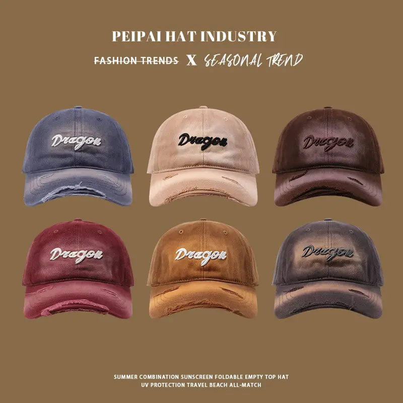 Dragon Embroidered Black Baseball Cap — feature 2