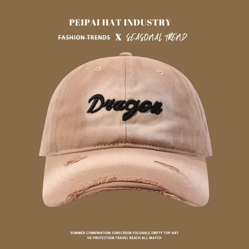Dragon Embroidered Black Baseball Cap — feature 9