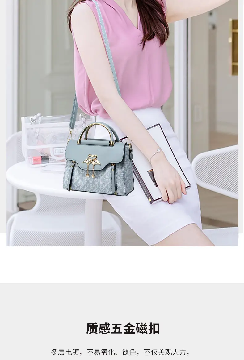 Green Embossed Satchel Bag for Women 2025 — feature 4