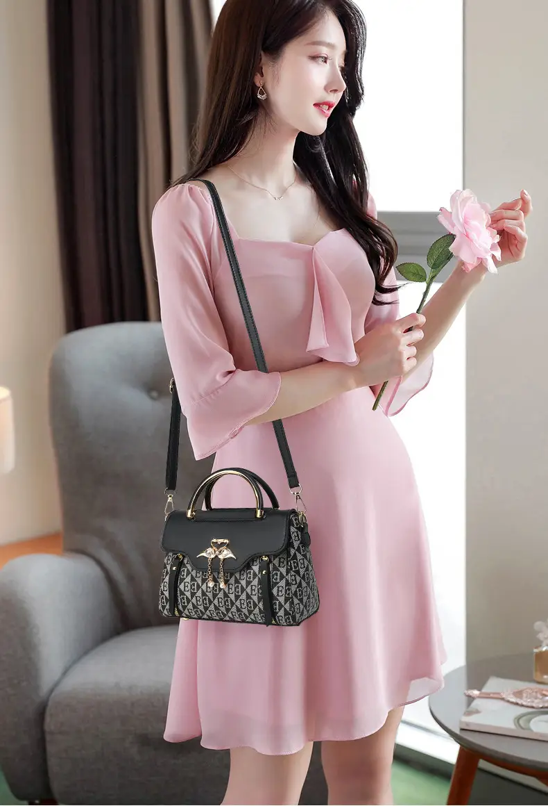 Green Embossed Satchel Bag for Women 2025 — feature 9