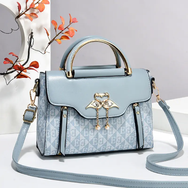 Green Embossed Satchel Bag for Women 2025 - Image 3
