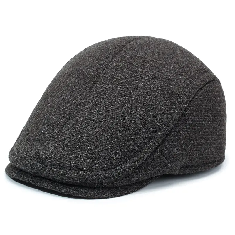 Men's Grey Fleece Winter Cap Cold Proof - Image 7