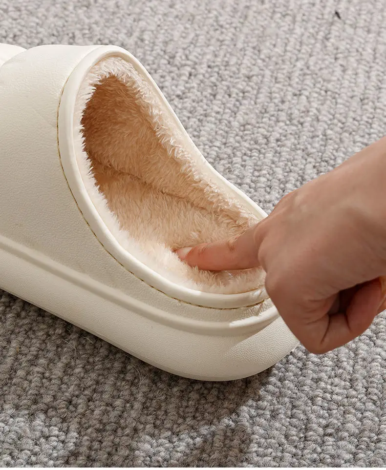 Cotton Slippers for Women to Wear Outside, Thickeneded and Warm, Eva Thick Soles for Couples, Indoor Home, Autumn and Winter Confinement Shoes Wholesale — feature 18