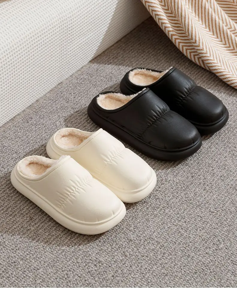 Cotton Slippers for Women to Wear Outside, Thickeneded and Warm, Eva Thick Soles for Couples, Indoor Home, Autumn and Winter Confinement Shoes Wholesale — feature 24