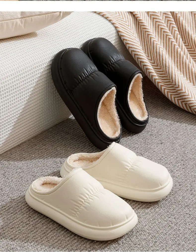 Cotton Slippers for Women to Wear Outside, Thickeneded and Warm, Eva Thick Soles for Couples, Indoor Home, Autumn and Winter Confinement Shoes Wholesale — feature 27