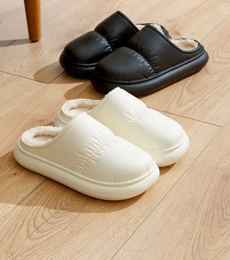 Cotton Slippers for Women to Wear Outside, Thickeneded and Warm, Eva Thick Soles for Couples, Indoor Home, Autumn and Winter Confinement Shoes Wholesale — feature 9
