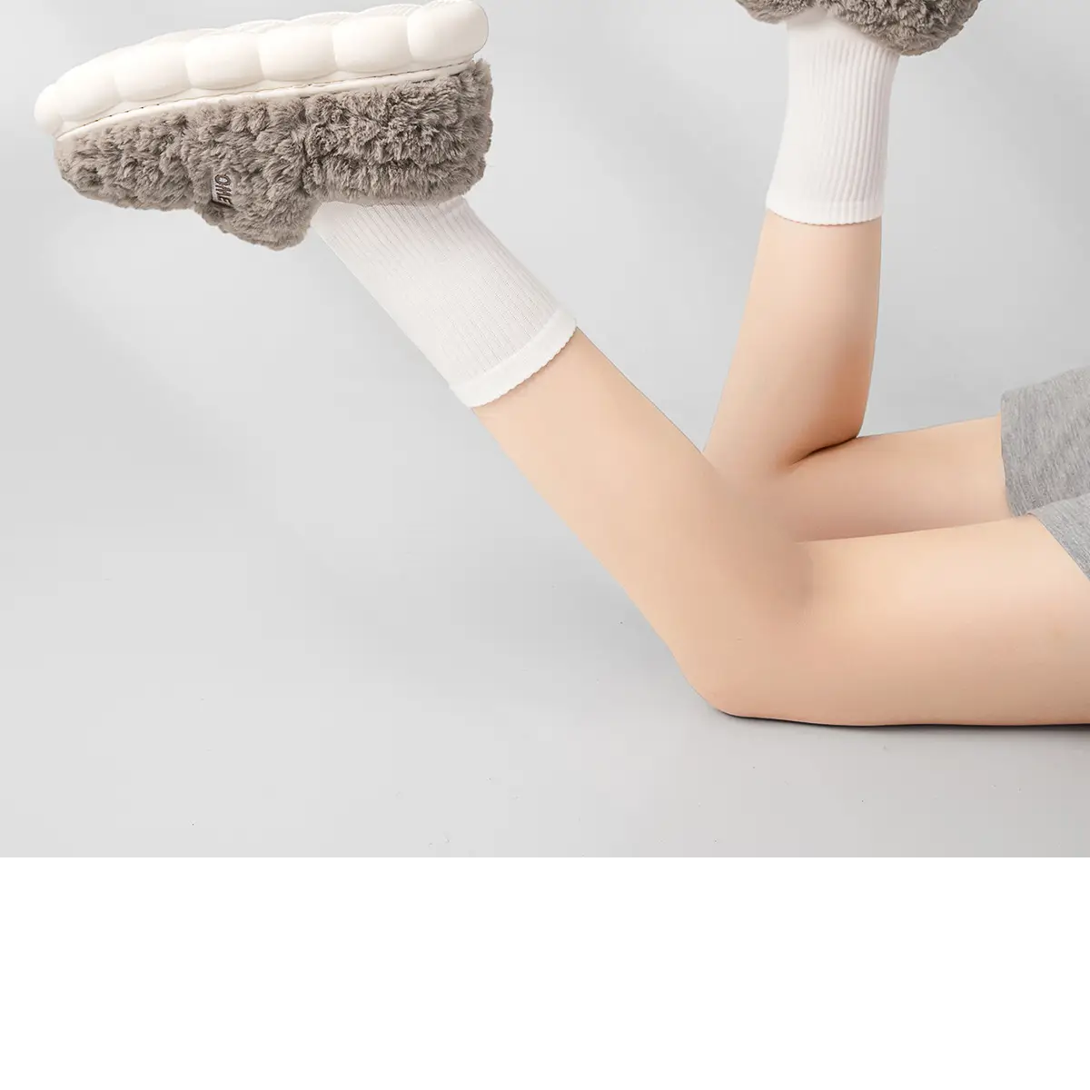 Plush Cotton Slippers Green Winter Men's — feature 24