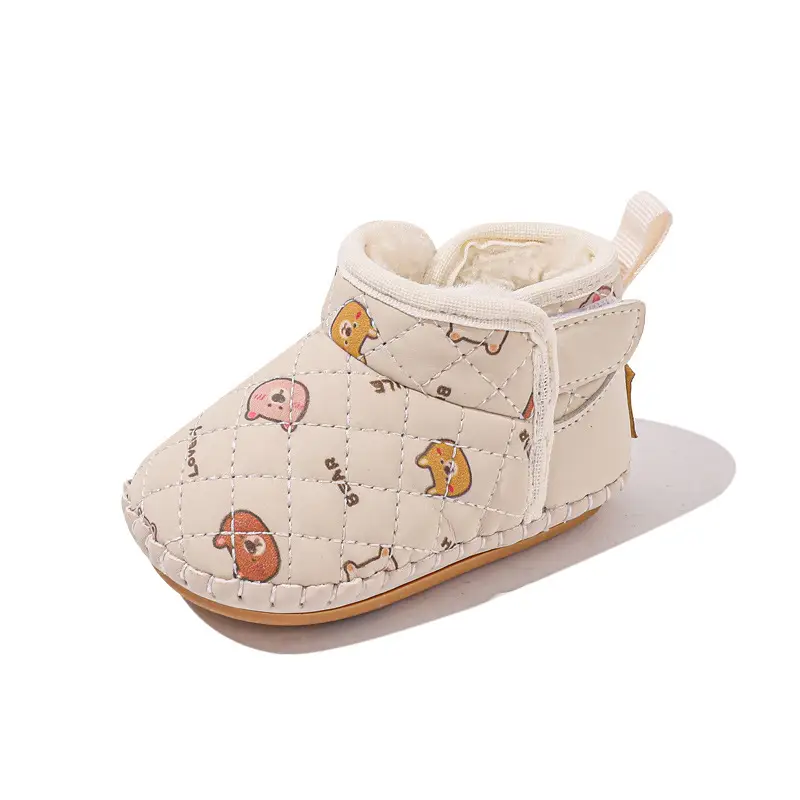 Baby Cotton Snow Boots for 1-3 Years Warm Fleece Lined