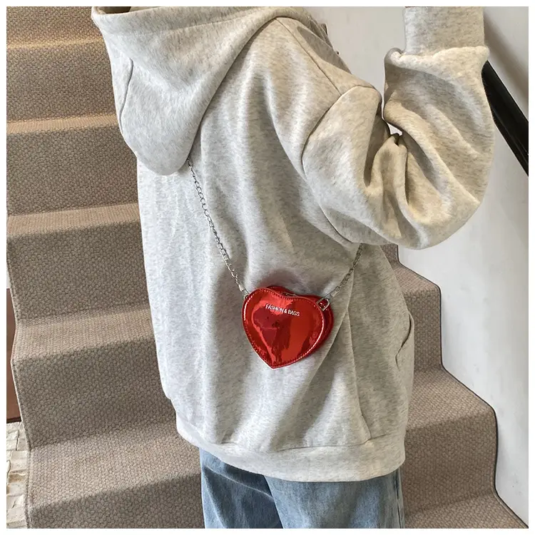 Red Heart-Shaped Mini Love Messenger Bag 2024 — feature 16