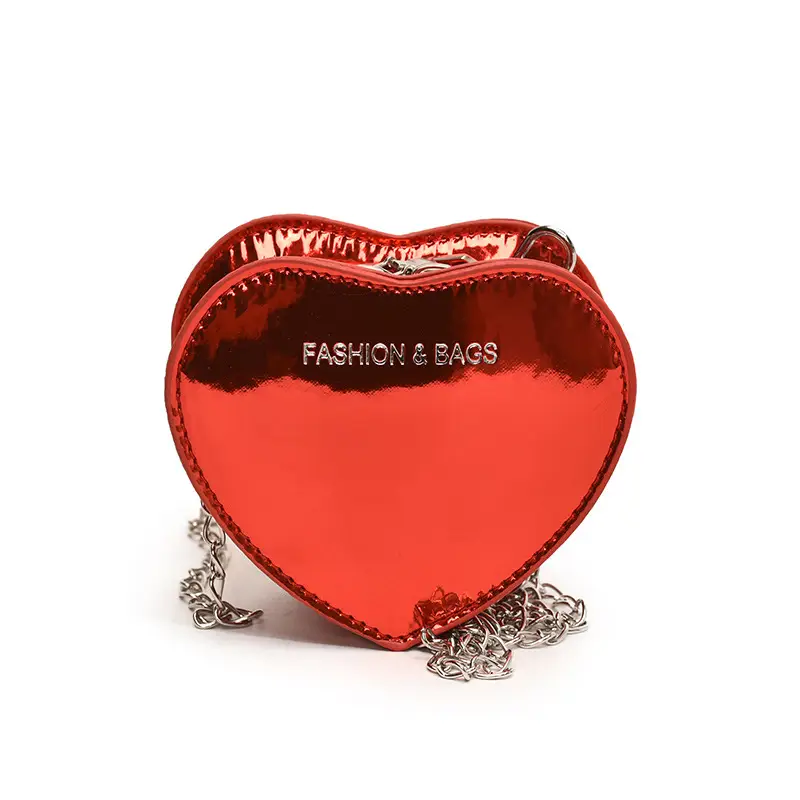 Red Heart-Shaped Mini Love Messenger Bag 2024 - Image 2