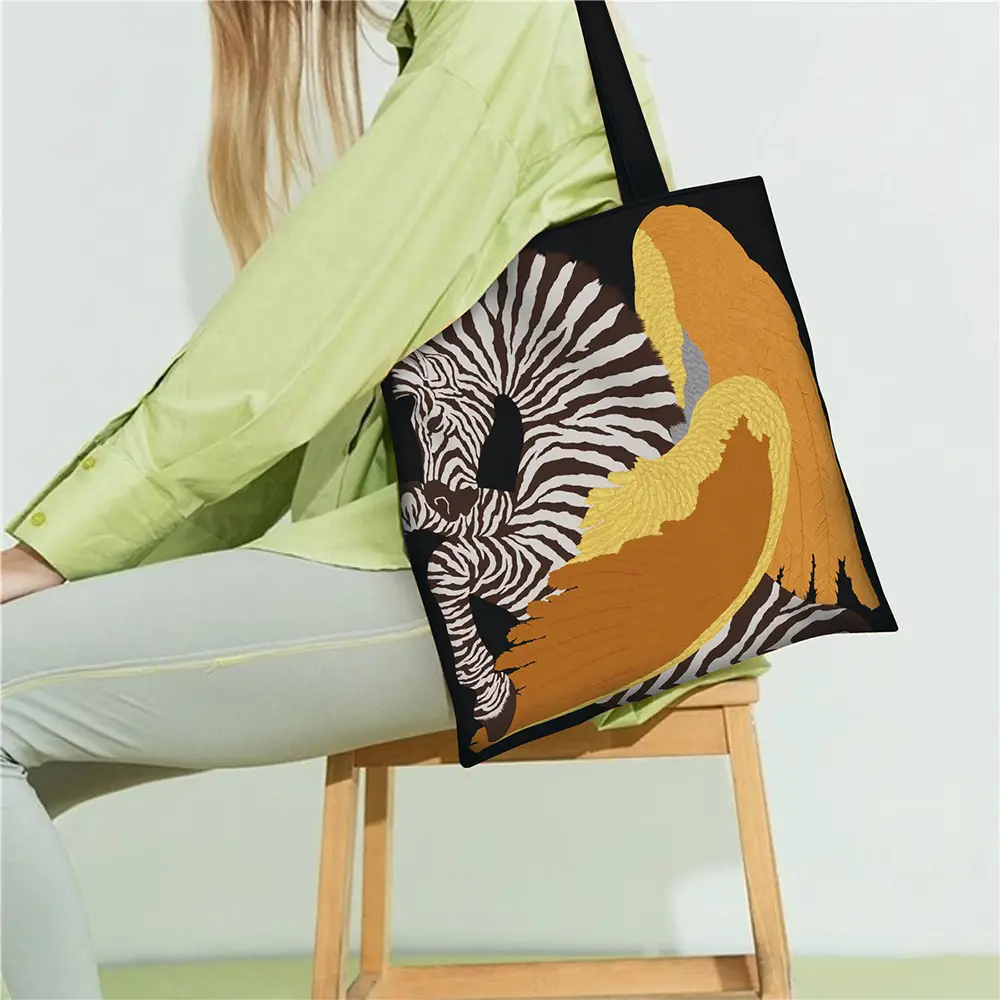 2024 New Arrival Tropical Print Canvas Handbag Large Capacity - Image 114