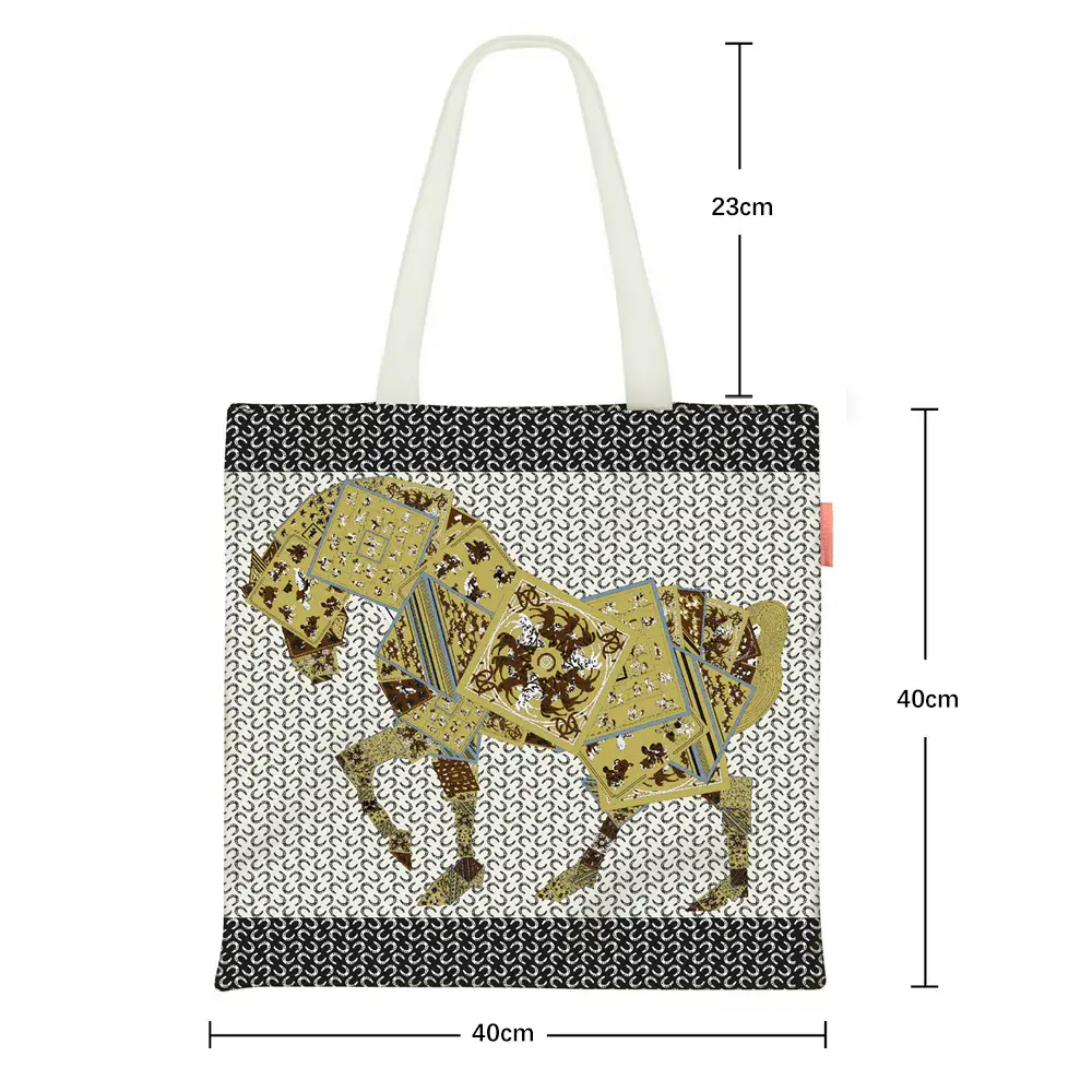 2024 New Arrival Tropical Print Canvas Handbag Large Capacity - Image 13