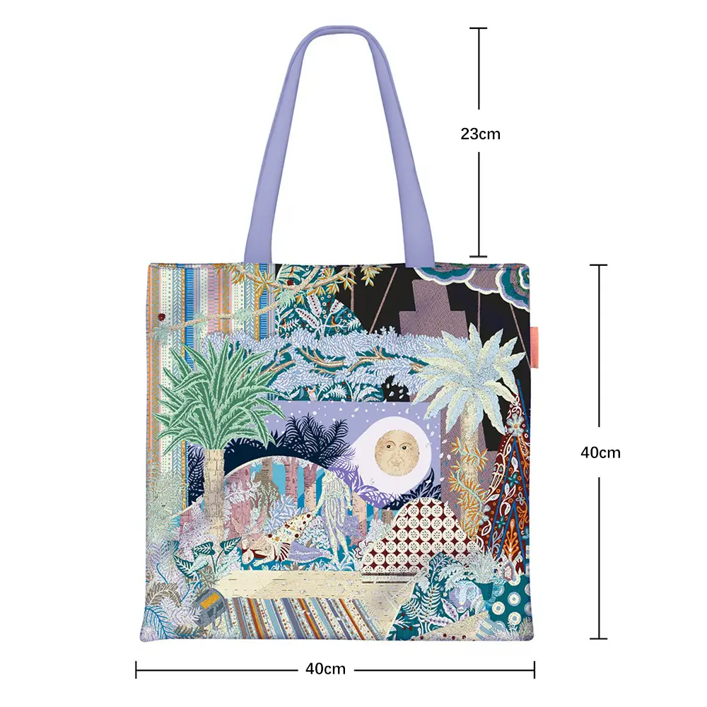 2024 New Arrival Tropical Print Canvas Handbag Large Capacity - Image 18