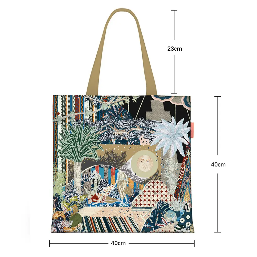 2024 New Arrival Tropical Print Canvas Handbag Large Capacity - Image 20