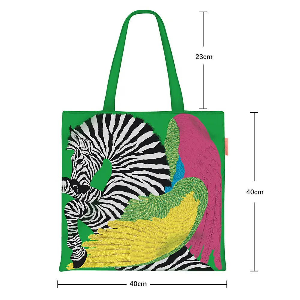 2024 New Arrival Tropical Print Canvas Handbag Large Capacity - Image 3