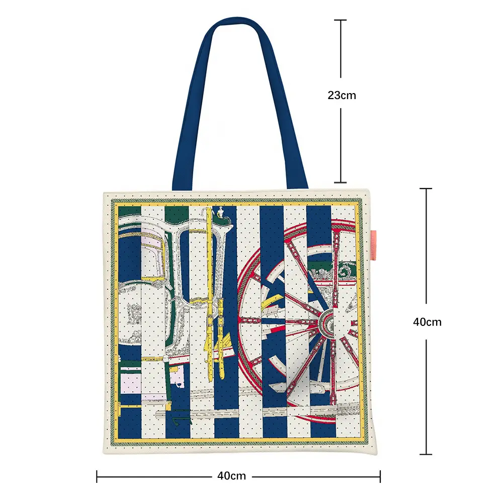 2024 New Arrival Tropical Print Canvas Handbag Large Capacity - Image 40