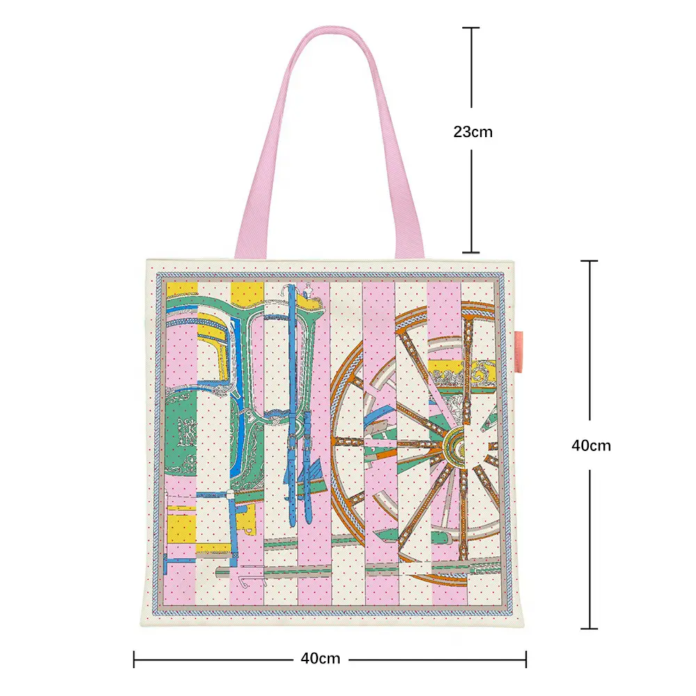 2024 New Arrival Tropical Print Canvas Handbag Large Capacity - Image 41