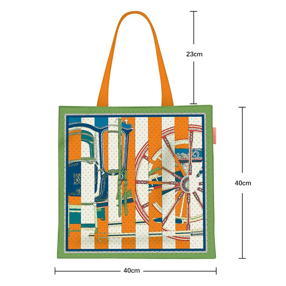 2024 New Arrival Tropical Print Canvas Handbag Large Capacity - Image 42