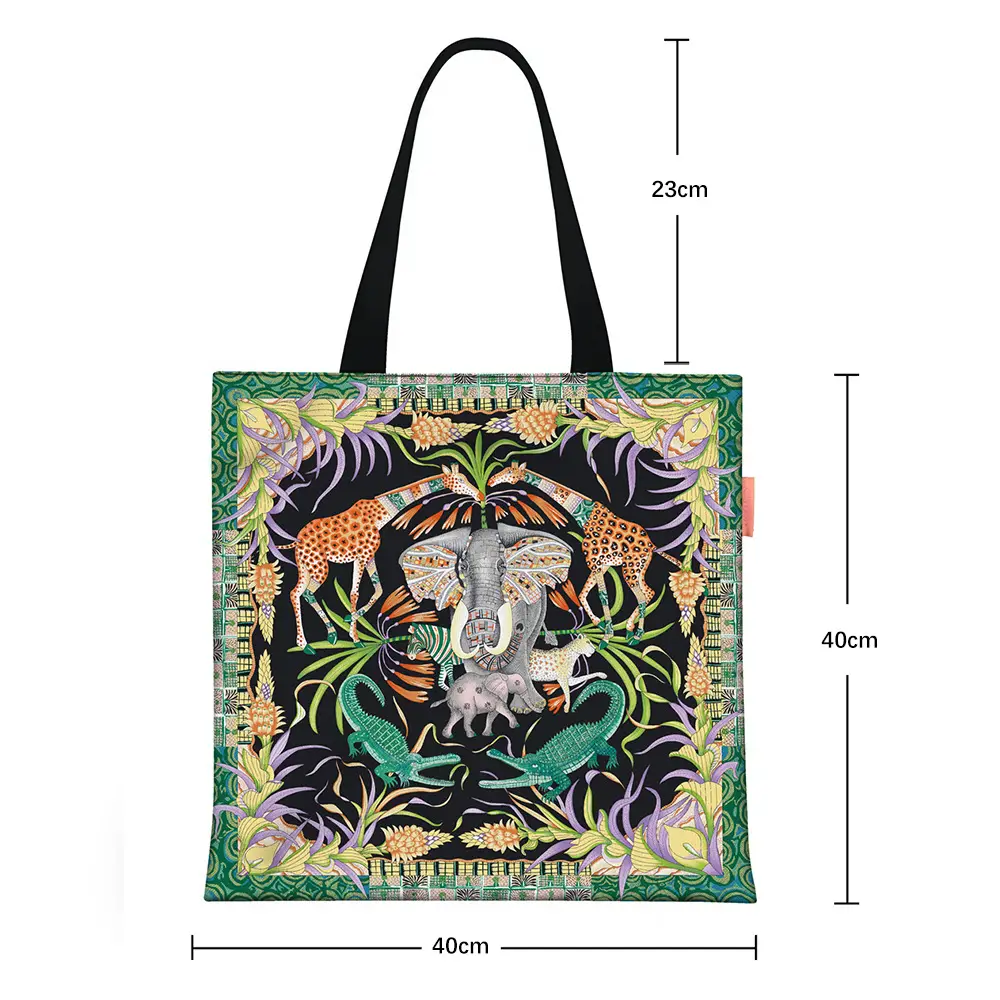 2024 New Arrival Tropical Print Canvas Handbag Large Capacity - Image 55