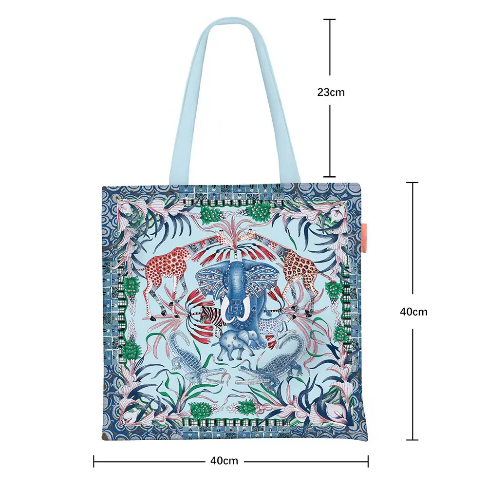 2024 New Arrival Tropical Print Canvas Handbag Large Capacity - Image 56
