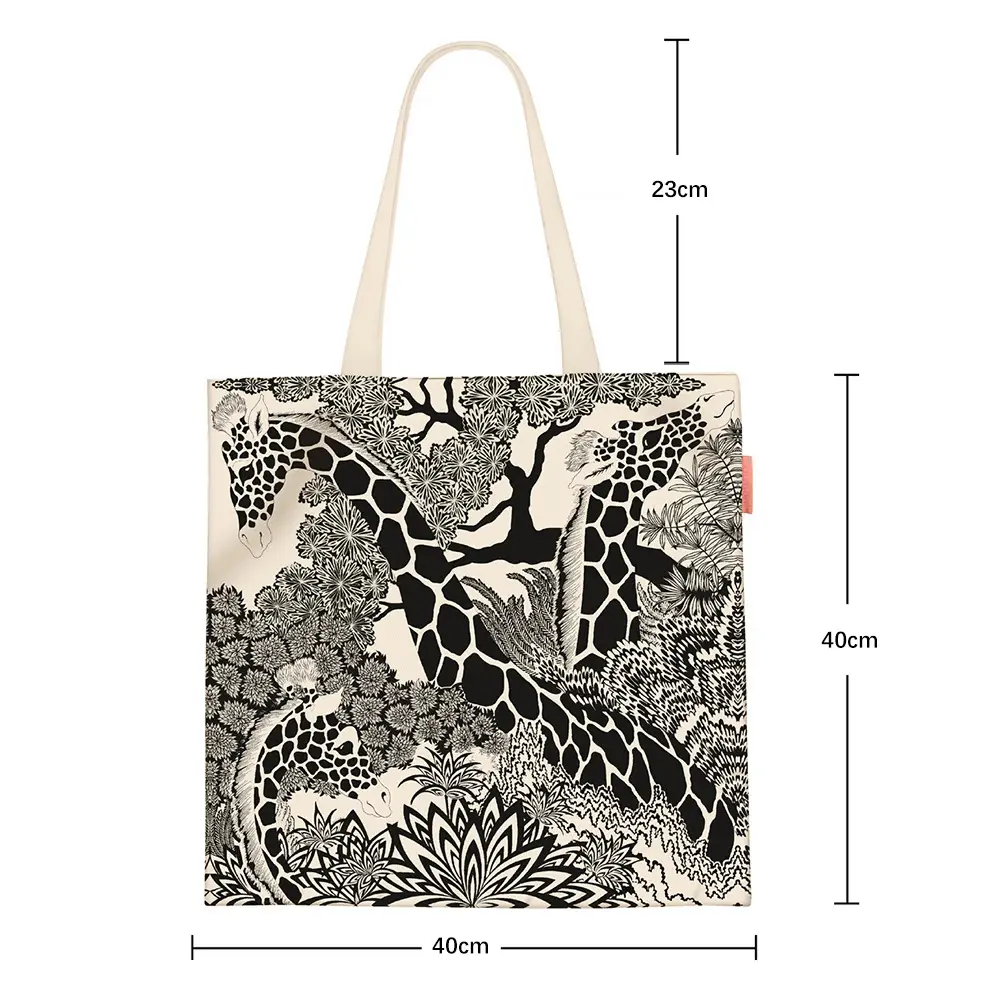 2024 New Arrival Tropical Print Canvas Handbag Large Capacity - Image 57