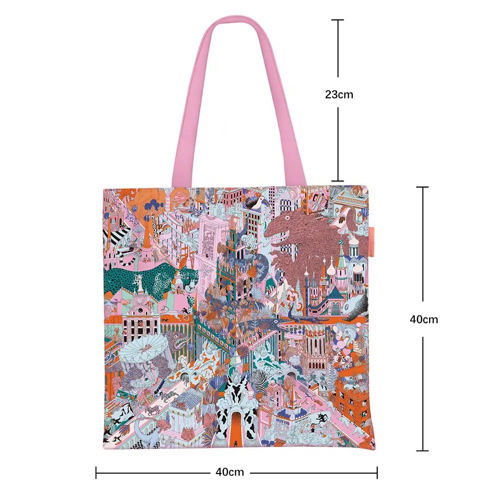 2024 New Arrival Tropical Print Canvas Handbag Large Capacity - Image 72