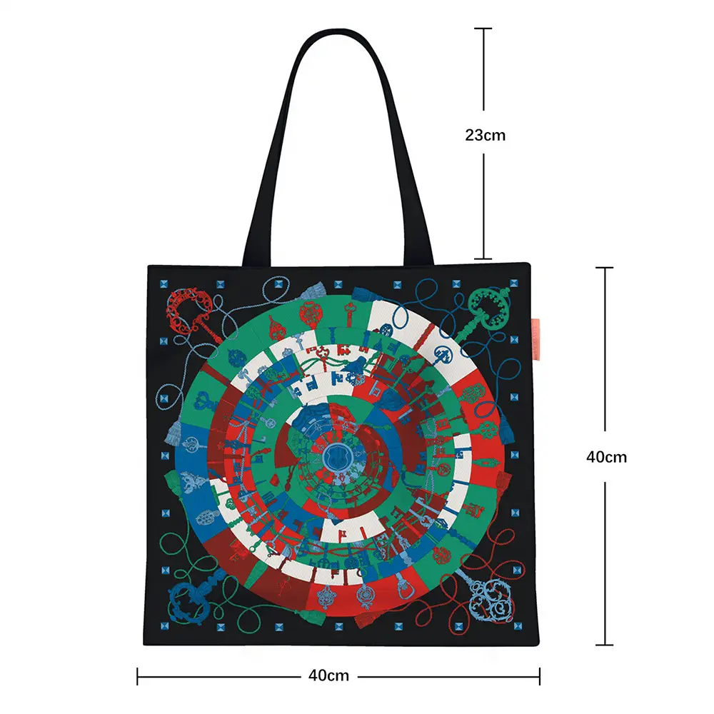 2024 New Arrival Tropical Print Canvas Handbag Large Capacity - Image 9
