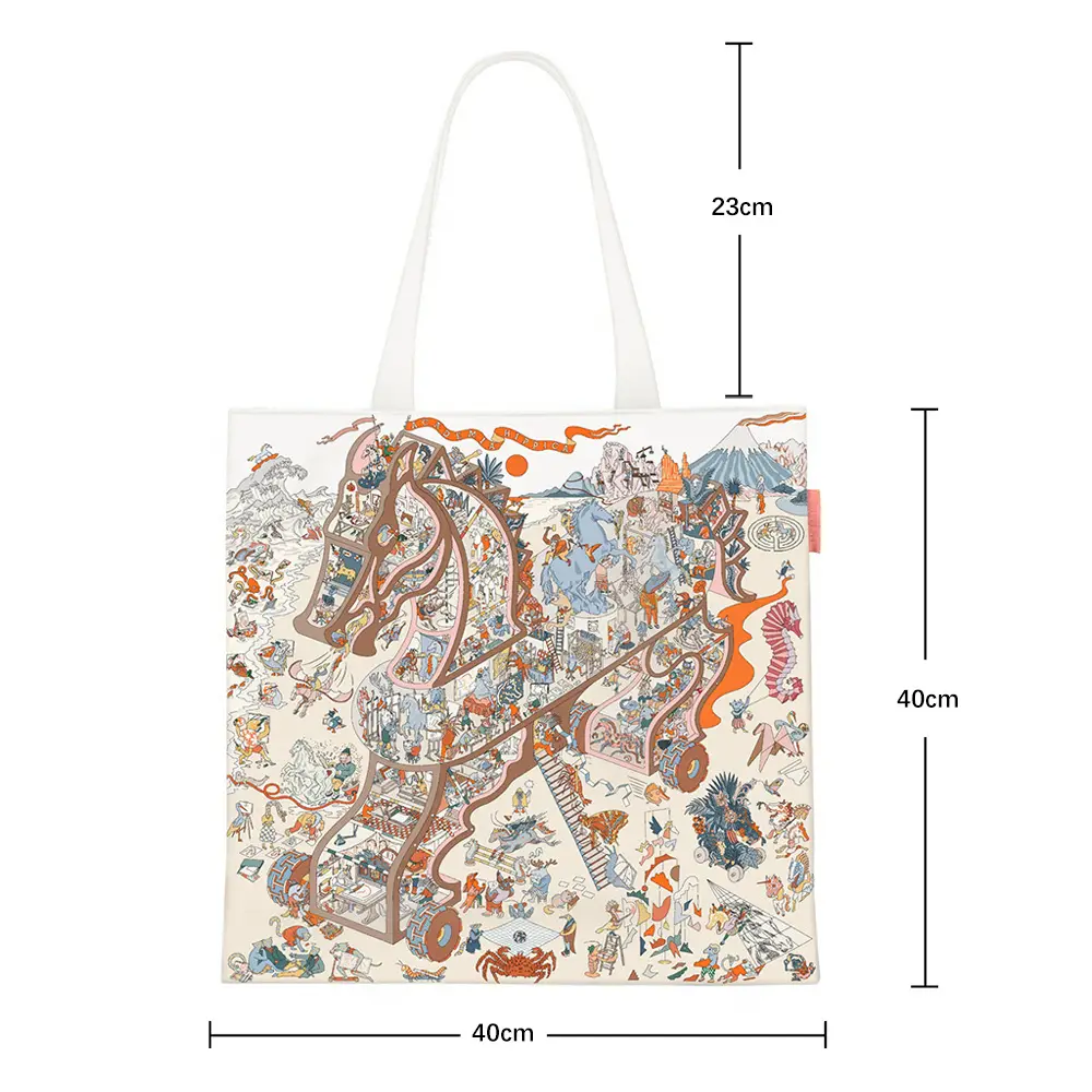 2024 New Arrival Tropical Print Canvas Handbag Large Capacity - Image 98