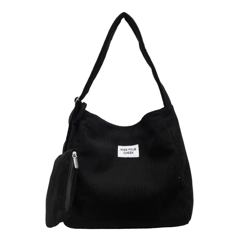 Women's Large Capacity Corduroy Canvas Tote Bag - Image 2