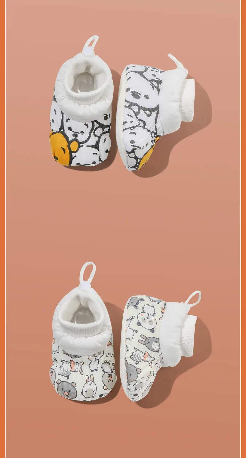 Infant Baby Shoes 6-12 Months Newborn Shoes Pre-Walking Fleece-Lined Baby Shoes Socks Pre-Walking Shoes Warm and Thickened — feature 22