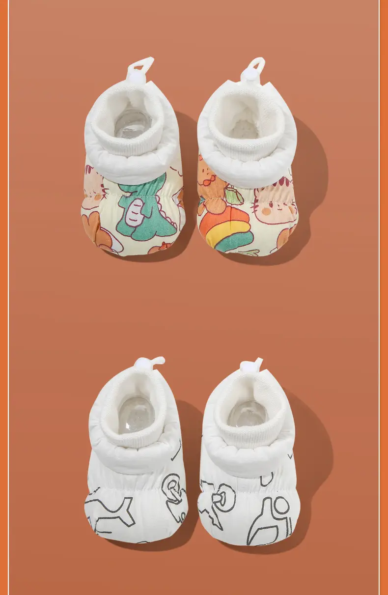 Infant Baby Shoes 6-12 Months Newborn Shoes Pre-Walking Fleece-Lined Baby Shoes Socks Pre-Walking Shoes Warm and Thickened — feature 23